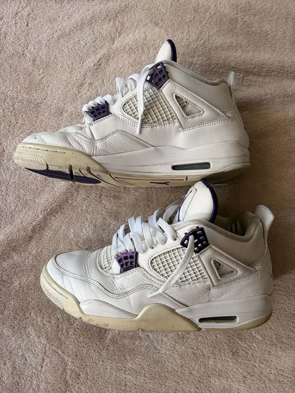 Air Jordan 4 Retro Purple Metallic Men's Shoes
